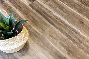 Клеевая кварцвиниловая плитка Alpine Floor Ультра (Ultra) ОРЕХ СВЕТЛЫЙ ECO 5-12